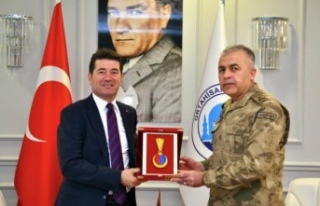 Bahattin paşa başkan Kaya’yı ziyaret etti.