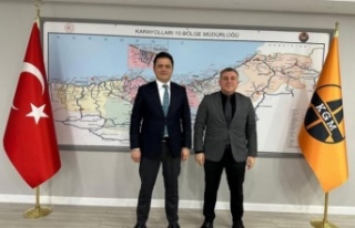 Başkan Hisoğlu Bölge müdürü Aşık’ıziyaret...