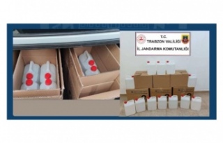 Jandarma kaçak alkol yapanları enseledi.