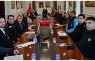 Spor güvenliği toplantısı yapıldı.