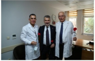 Başkan Dr mumcu Fatih devlet hastanesinde.