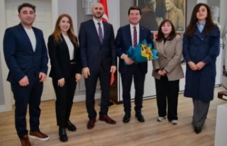 Başkan Murat başkan Kaya’yı ziyaret etti.