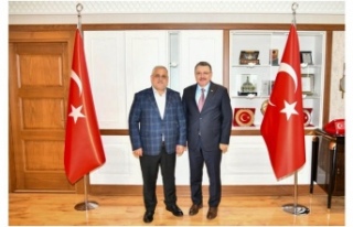 Muhtar Aktürk, Başkan Genç’i Ziyaret Etti