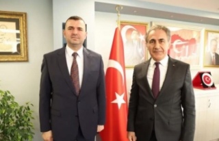 İl Başkanı Sivrikaya il müdürü arıcıoğlu’nu...