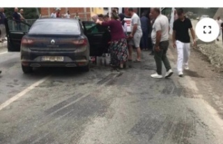 Akçaabat’ta trafik kazası iki yaralı.