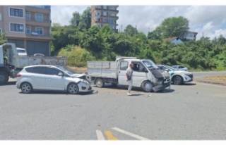 Sürmene’de trafik kazası yaralı