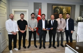 Başkan İnce Başkan Kaya’yı Ziyaret Etti