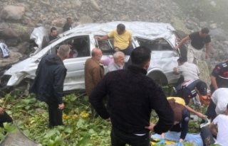 Çaykara’da trafik kazası 2 ölü 4 yaralı.