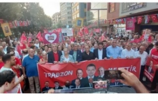 CHP’liler trabzon’da İmamoğlu için yürüdüler.