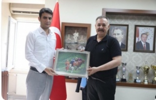 Kaymakam Büyükçe İl Müdürü Kaplan’ı Ziyaret Etti