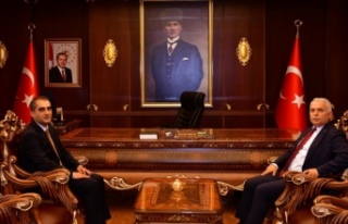 Vali Yıldırım kaymakam Akçay’ı ziyaret etti