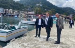 İl müdürü kaplan Sürmene de incelemelerde bulundu