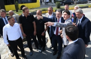 Yomra Yeni Nesil Hemzemin Kavşak alanında incelemelerde...