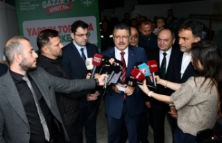 Başkan Genç herkesi yardım kampanyasına desteğe...