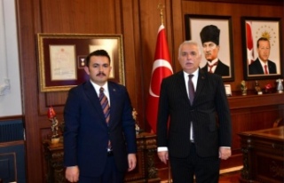 Kaymakam Kıyak, Vali Yıldırım’ı ziyaret etti