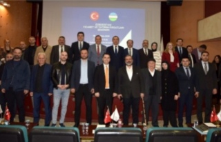 Özbekistan Büyükelçisi Haydarov TTSO'yu ziyaret...