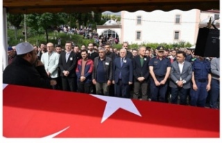 Polis memuru Ahmet Çavuş toprağa verildi.