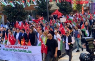 Zulme karşı Filistin’in yanındayız.