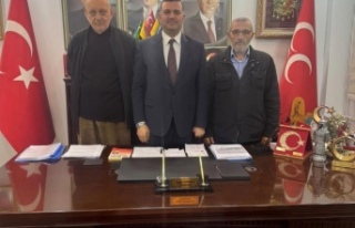 Eski Başkanlar başkan Sivrikaya’yı ziyaret ettiler