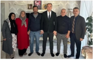 Şehit ailelerini ziyaret.