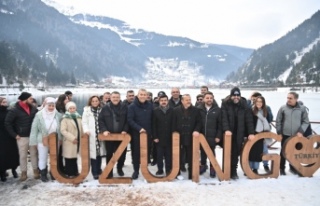 Binlerce vatandaşı buluşturan Uzungöl Kış Festivali’nde...