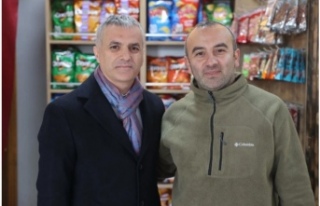 Başkan bıyık esnafı ziyaret etti