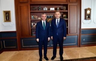 Başkan bıyık vali Şahin’i ziyaret etti