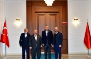 Güneş ve birincioğlu Vali Şahin’i ziyaret ettiler.
