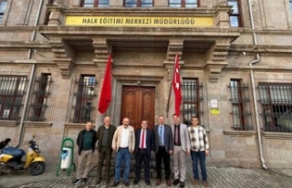Müdür karakaş Halk eğitim müdürünü ziyaret...
