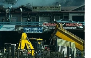 Sanayi Sitesi’nde yangın