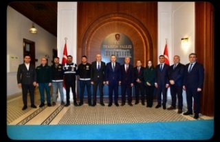 Vali Şahin, Gümrükler Baş Müdürü Giray ziyaret...