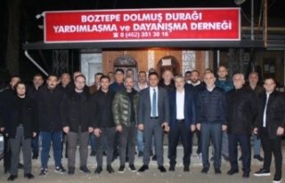 Ak Partililer Boztepe dolmuş durağını ziyaret...