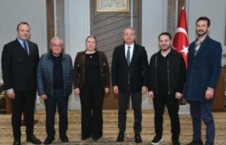 Başkan Aktürk il emniyet müdürü loğoğlu’nu...