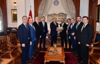 DOKOB başkan eraslan Vali Şahin’i ziyaret etti