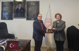 Dr. Baran, Müdür Karakaş’ı ziyaret etti