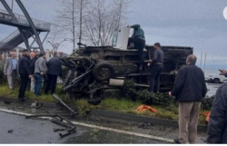 Sürmene‘de trafik kazası 2. yaralı.