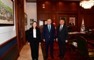 Vakıflar Bankası’ndan vali Şahin’i ziyaret