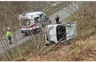Araklı’da trafik kazası 1. yaralı.