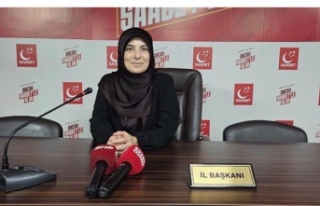 Başkan Çelik kadın için adalet istiyoruz.