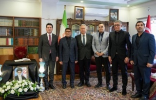 BAŞKAN KAYA’DAN İRAN BAŞKONSOLOSU MOHEBATİ'YE...