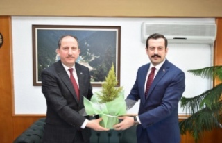 Bölge müdürü Yılmaz başsavcı Özsöğüt‘e...