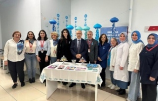 Dr. Erdem malkoç kanser standına dikkat çekti.