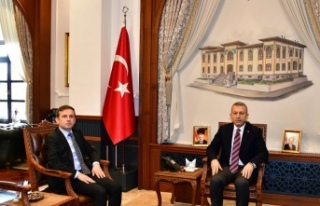 Kaymakam Ulusoy, Vali Şahin’i ziyaret etti