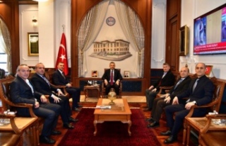 Vali Tahir Şahin’i ziyaret