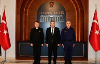 Jandarmadan vali Şahin’i ziyaret.