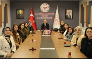 Hemşireler il sağlık müdürü Dr Mehmet Topsakallı...