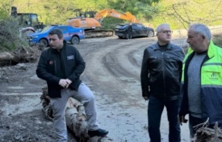 Kaymakam Ocak heyelan bölgesinde incelemelerde bulundu