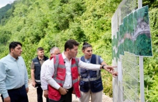 BAŞKAN KAYA, ÇAĞLAYAN ŞELALESİ PROJESİ’NDE...