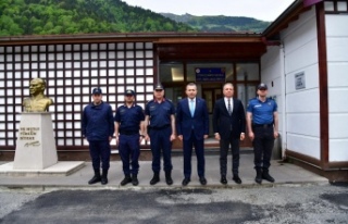 Vali Şahin, Uzungöl Jandarmasını Denetledi