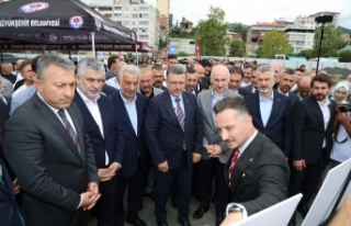 AKÇAABAT OTOGARI'NIN TEMELİ ATILDI